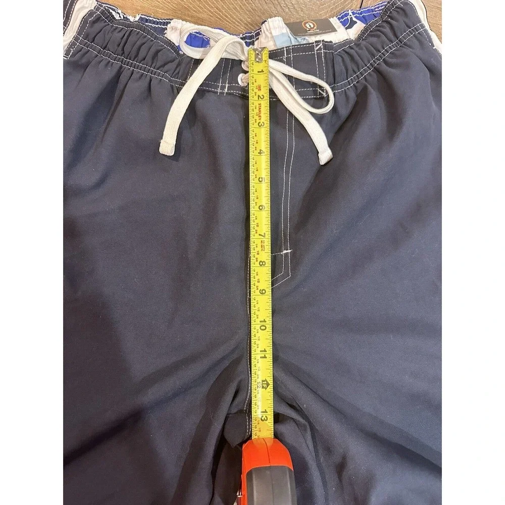 NWT Hang Ten Board Shorts Mens Size Large Navy White Stripe Mesh Draw String NEW